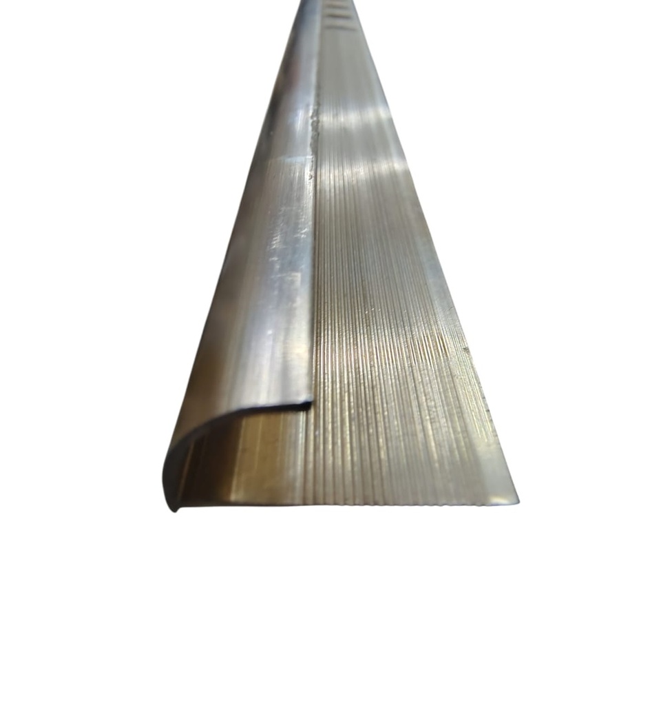 PERFIL / FLEJE DE ALUMINIO PARA PORCELANATO 2.5 MTRS X 2.3 CM C/ ORO PALIDO REF GLO-OROPALIDO GLOBAL