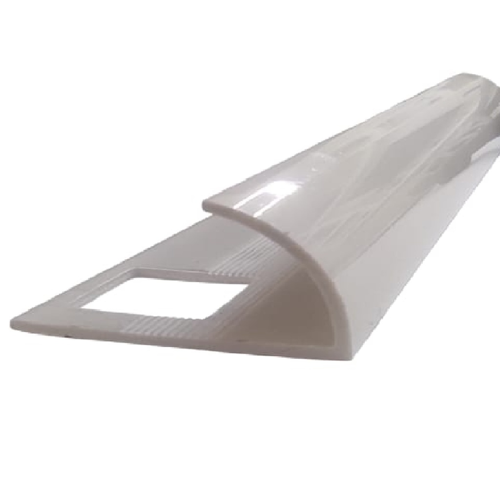 PERFIL / FLEJE DE PVC P/ PORCELANATO Y CERAMICA 2 CM X 2.40 MTS GRIS REF CEL-0073 MARCA CELOSIAS