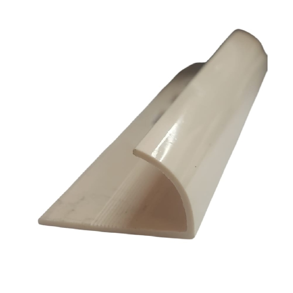 PERFIL / FLEJE DE PVC P/ PORCELANATO Y CERAMICA 2.4 CM X 2.40 MTS BEIGE REF CEL-0071 MARCA CELOSIAS