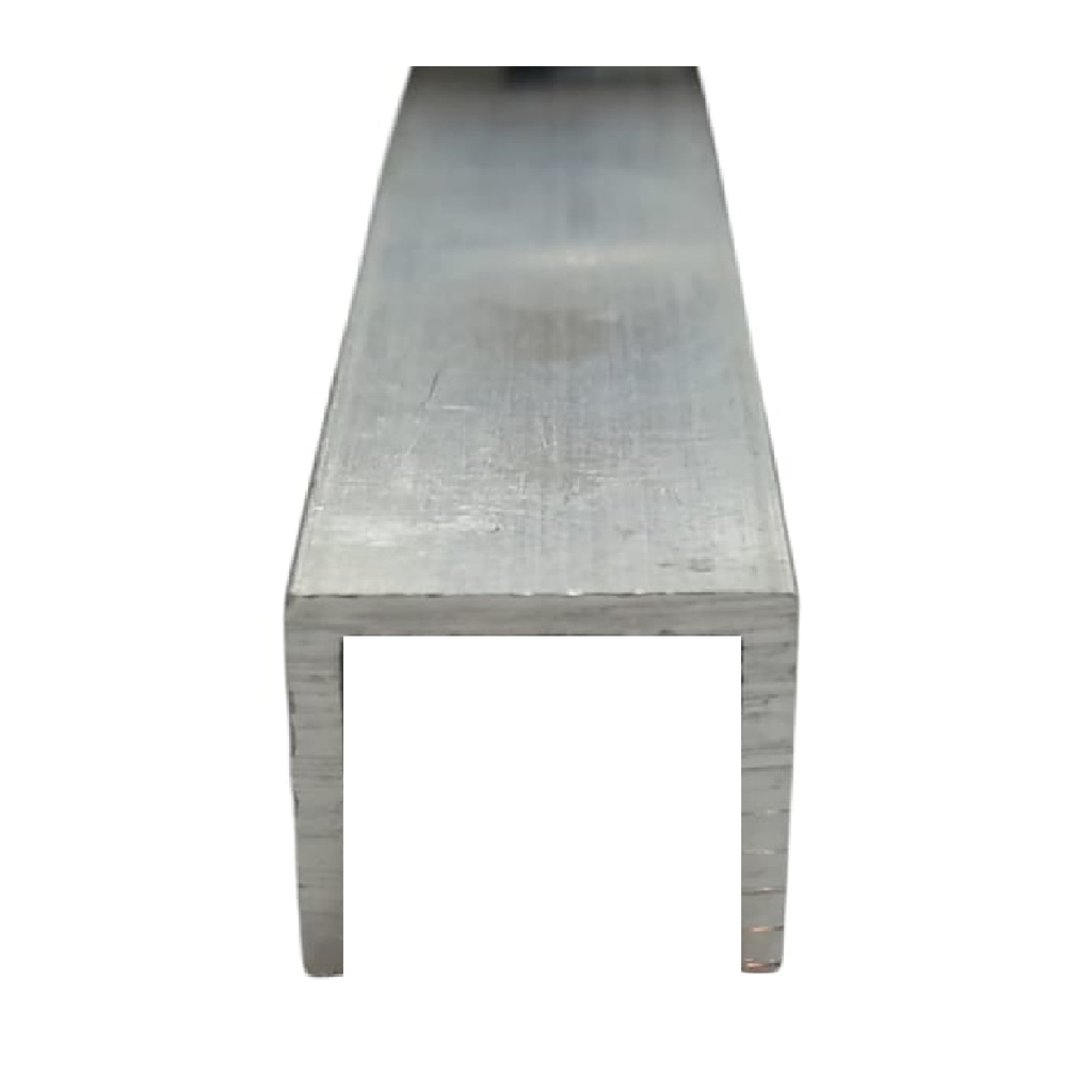 PERFIL / FLEJE TIPO U DE ALUMINIO PARA GRAFIADO 3/8" X 2.40 MTS REF. ALD-271G MARCA CELOSIAS