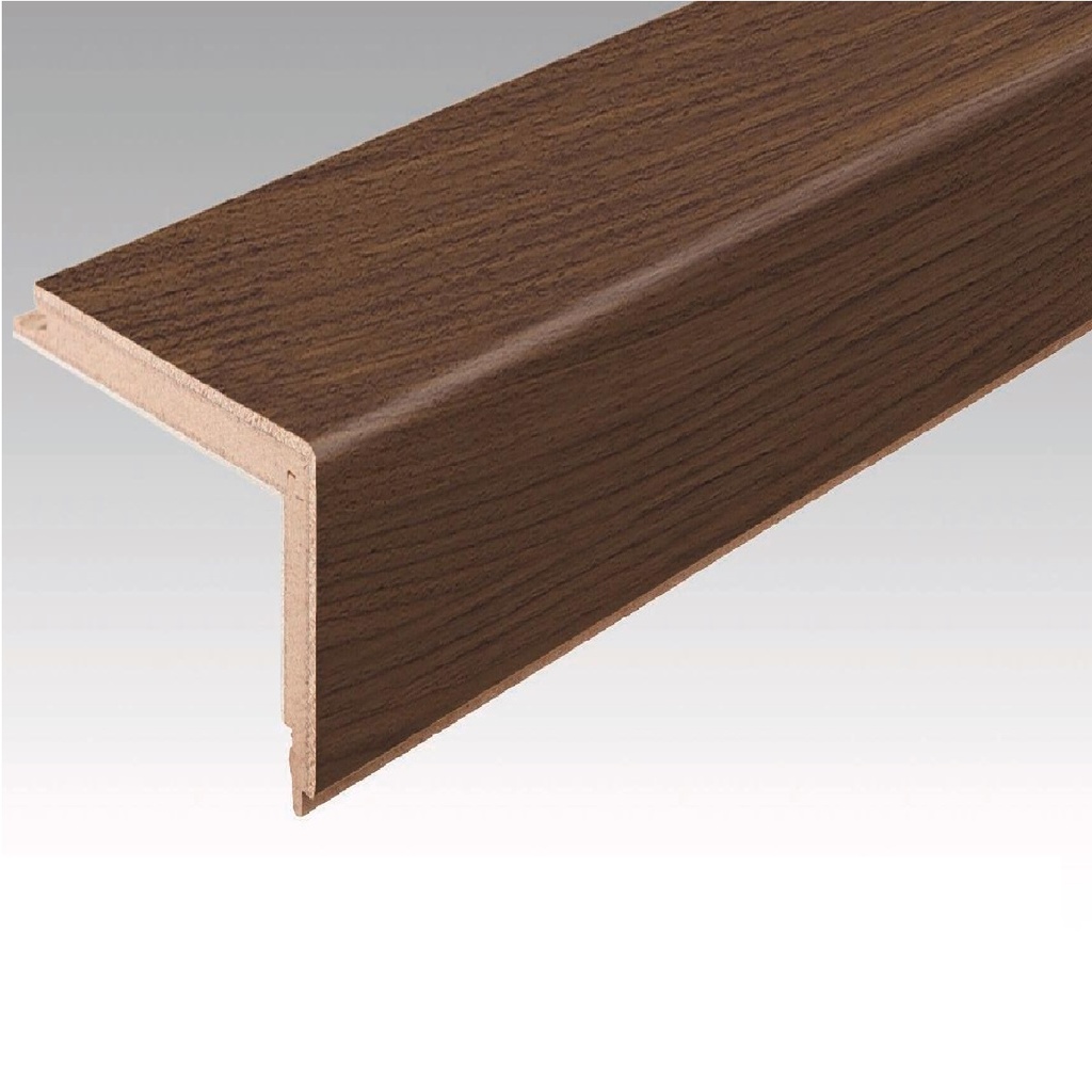 PERFIL ESCALERA NOGAL REAL 2,4 CM X 11,5 CM X 2,40 MTS REF. E8009 MARCA EXTREME