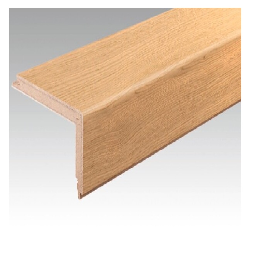 PERFIL ESCALERA ROBLE CLARO 2,4 CM X 11,5 CM X 2,40 MTS REF. E8002 MARCA EXTREME