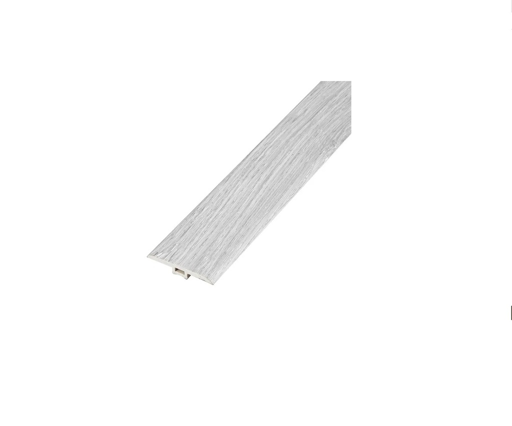 PERFIL TRANSICION T PARA PISOS 2,40 MTS X 12 MM MOD. LAREDO REF: DEC-LAREDO MARCA DECOROYAL