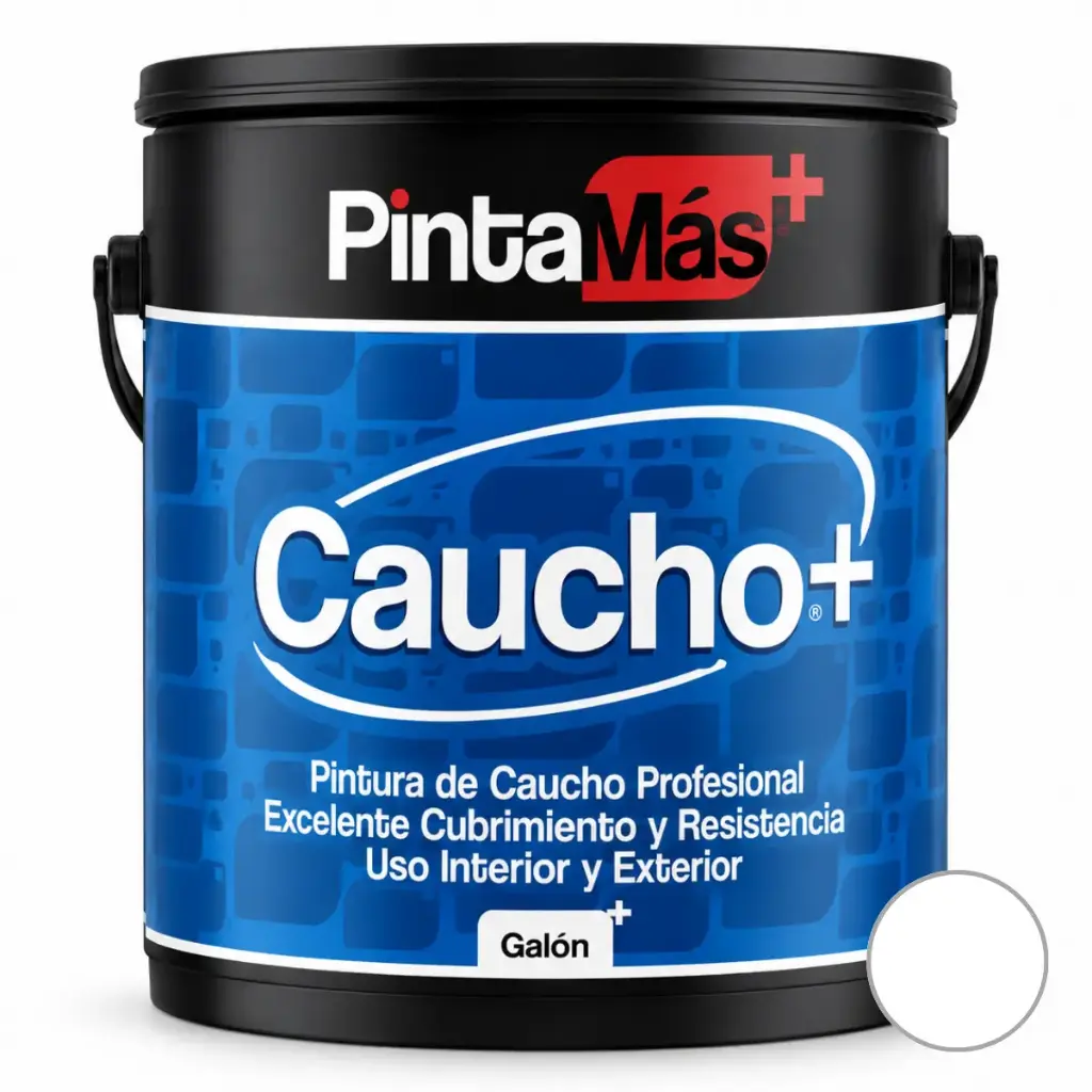 PINTURA CAUCHO PINTAMAS INTERIOR - EXTERIOR CLASE "A" COLOR BLANCO 1 GL REF. 0401006 SUPER A