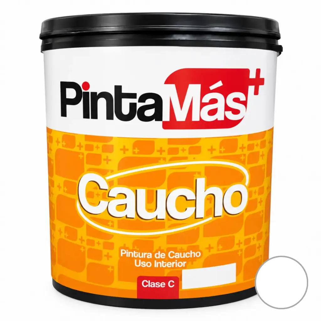PINTURA CAUCHO PINTAMAS PARA INTERIOR CLASE "C" COLOR BLANCO 1 GL REF. 1201006 MARCA SUPER A