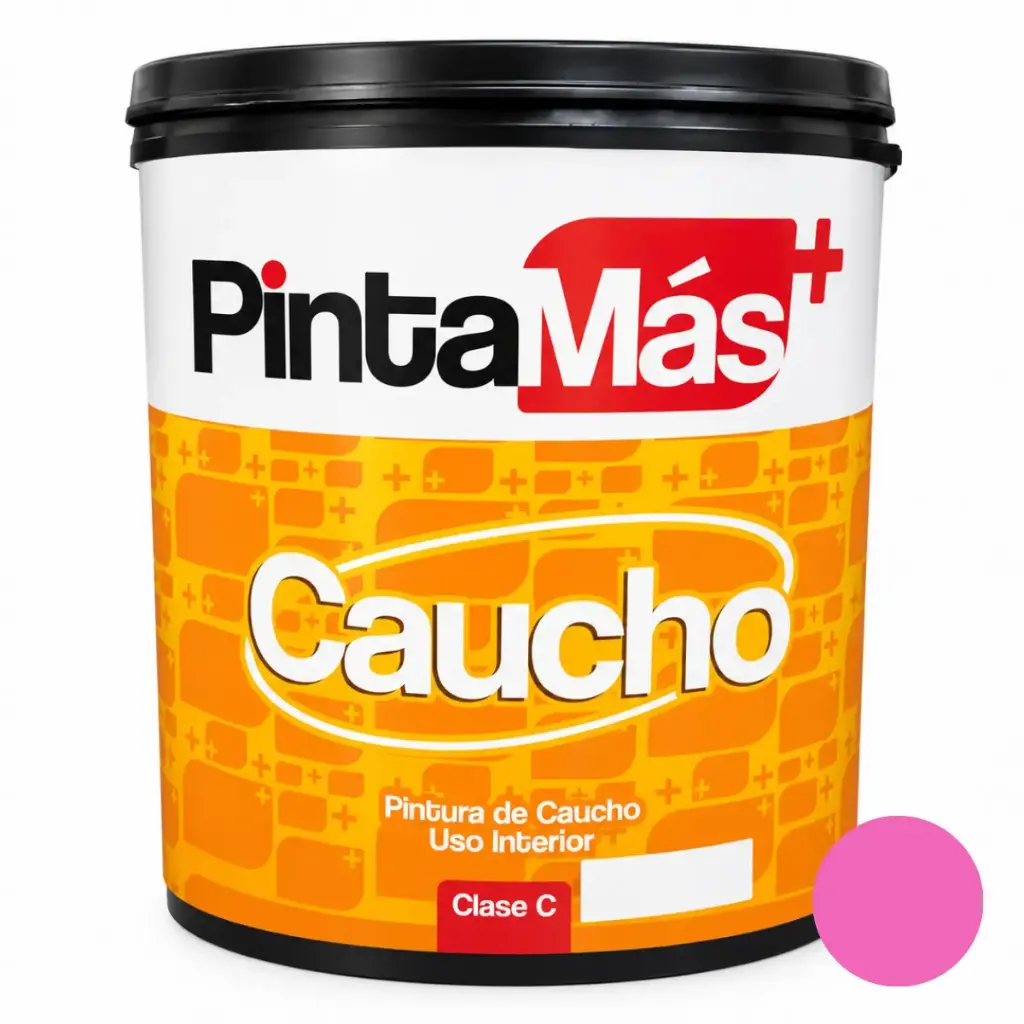PINTURA CAUCHO PINTAMAS PARA INTERIOR CLASE "C" COLOR ROSA MAGENTA 1 GL REF. 1209067 MARCA SUPER A