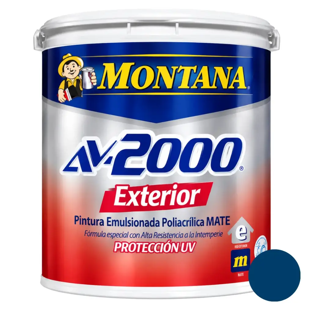 PINTURA DE CAUCHO AV-2000 EXTERIOR AZUL MARINO 1 GL REF. FA0-28548501 MARCA MONTANA