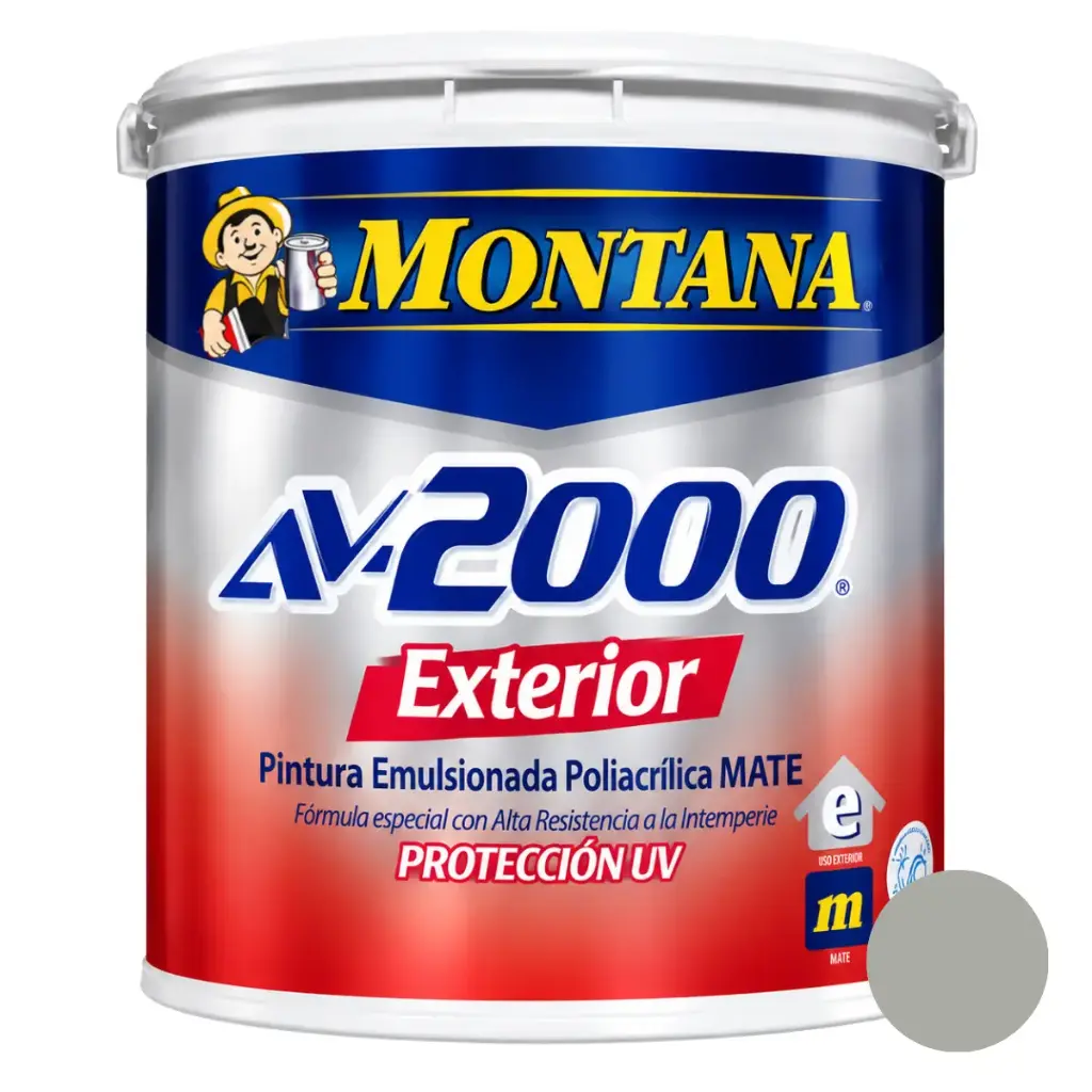 PINTURA DE CAUCHO AV-2000 EXTERIOR GRIS LIBERTAD 1 GL REF. FA0-28562001 MARCA MONTANA