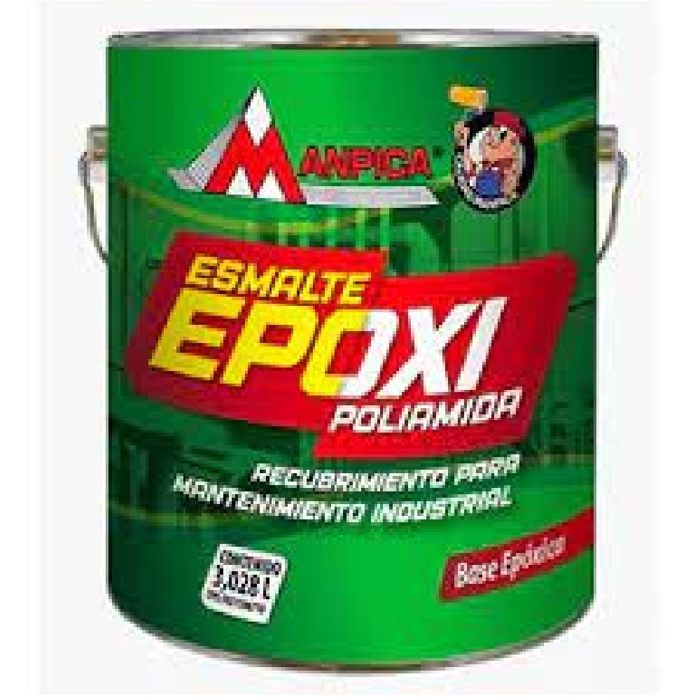 PINTURA EPOXICA POLIAMIDA COLOR ROJO CON CATALIZADOR ( KIT ) REF. KIA-300-10 MARCA MANPICA