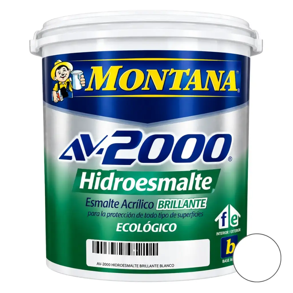 PINTURA HIDROESMALTE AV-2000 BRILLANTE BLANCO 1 GL REF. FA0-22010001MARCA MONTANA
