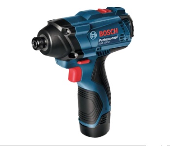PISTOLA / LLAVE DE IMPACTO INAL 1/4" 12V 2600RPM 100Nm C/ MALET 2 BAT+ CARGADOR REF. GDR 120-LI / 865449 MARCA BOSCH