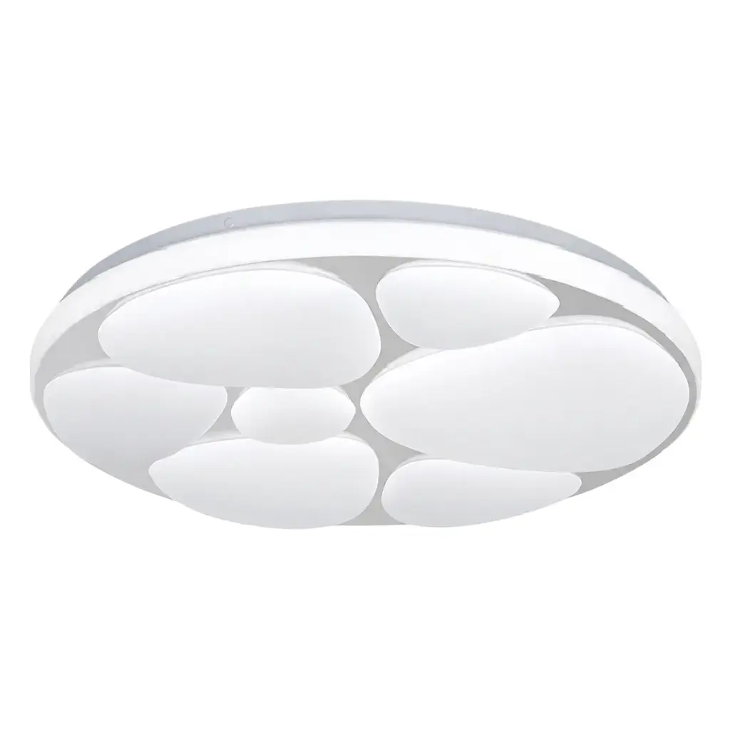 PLAFON DE TECHO STONE 46 W 50 CM C/CONTROL 3 TONOS COLOR BLANCO REF. S-610P-G MARCA LUCERNA
