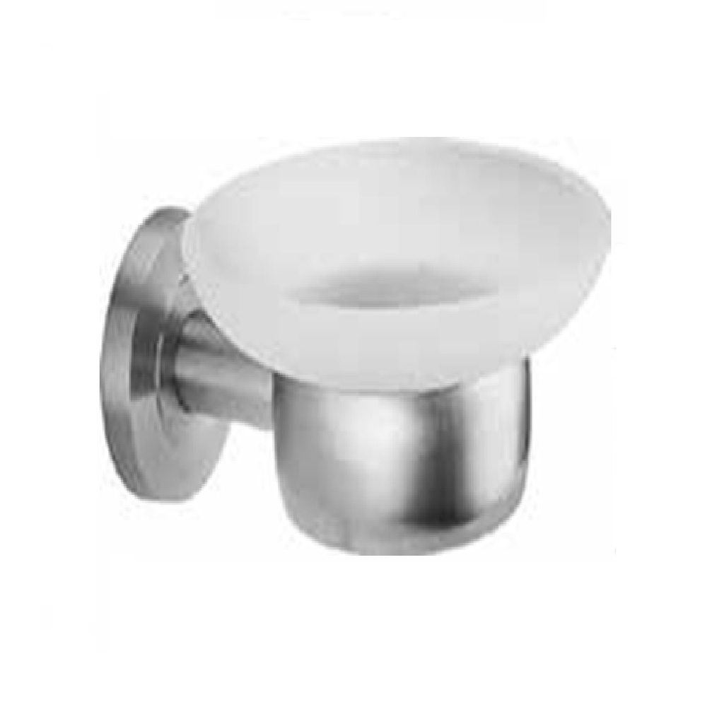 PORTA JABON / JABONERA SATINADO ACERO INOXIDABLE SERIE DELTA REF. 14.100.1005 MARCA QUALITY METAL