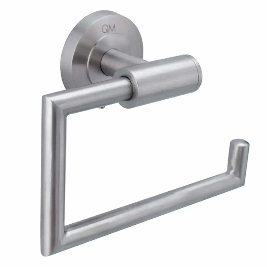 PORTA ROLLO/ PAPEL HIGIENICO SATINADO ACERO INOX. MOD. DELTA REF. 14.100.1002 MARCA QUALITY METAL