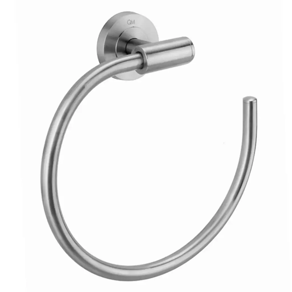 PORTA TOALLA DE MANO SATINADO ACERO INOXIDABLE SERIE DELTA REF. 14.100.1003 MARCA QUALITY METAL