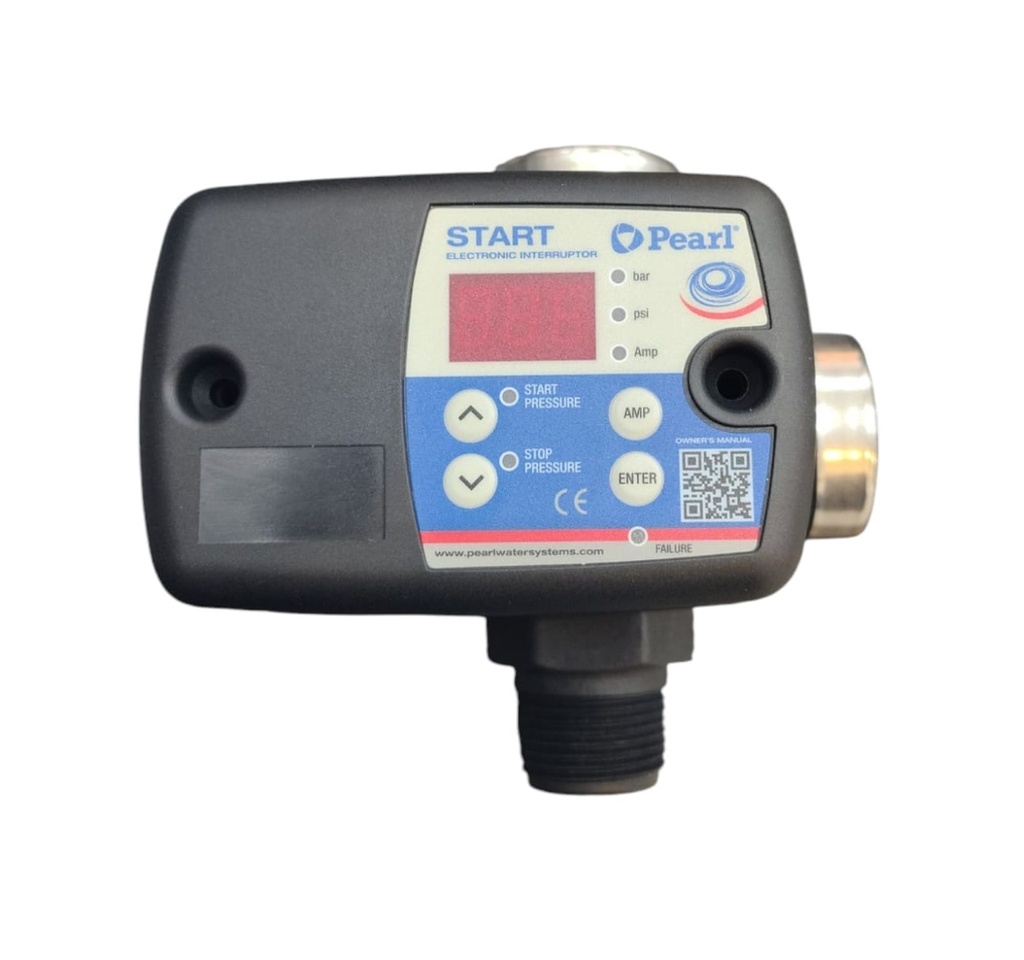 PRESOSTATO ELECTRONICO 1X1" 116 PSI 115-230V 16A C/ VALV. 3 VIAS ANTIRETORNO REF START16FT-ADV PEARL