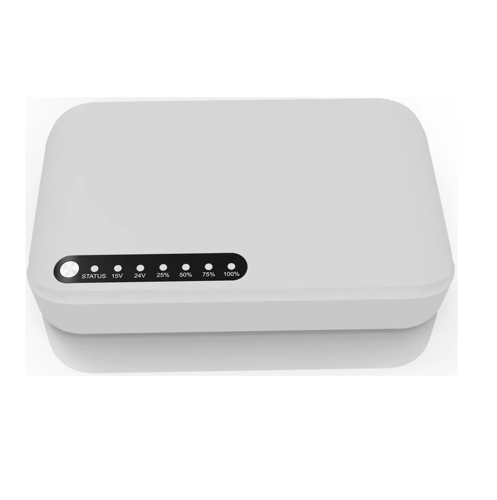 PROTECTOR DE VOLTAJE MINI UPS 10000 mAh 17 W 3 TOMAS DC + USB + POE REF HEA-632E / POE-632E HEA TEL