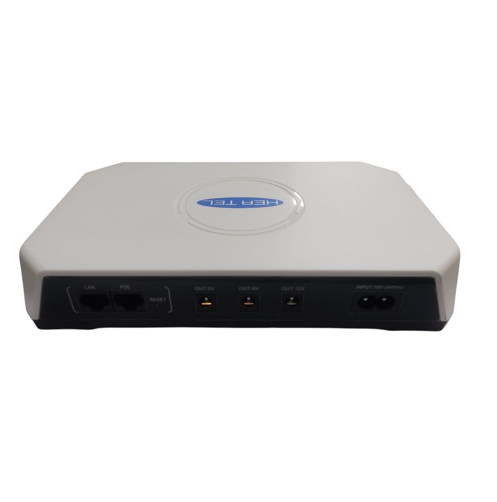 PROTECTOR DE VOLTAJE MINI UPS 10000 mAh 36 W 3 TOMAS DC + USB + POE REF HEA-36E / POE-36E HEA TEL