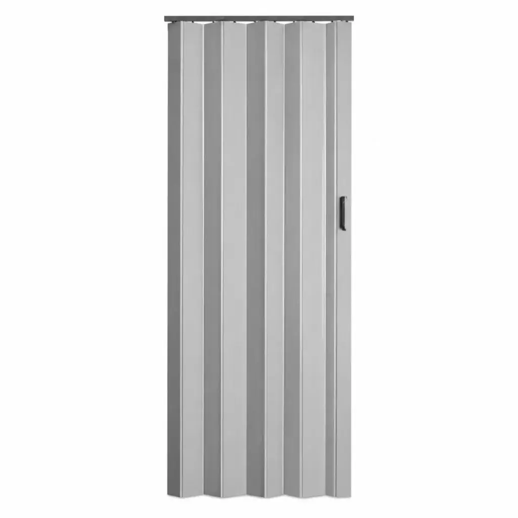 PUERTA PLEGABLE DE PVC COLOR GRIS 82 X 210 CM ESP. 6 MM REF. VENSO-GRIS MARCA EXTRUVENSO