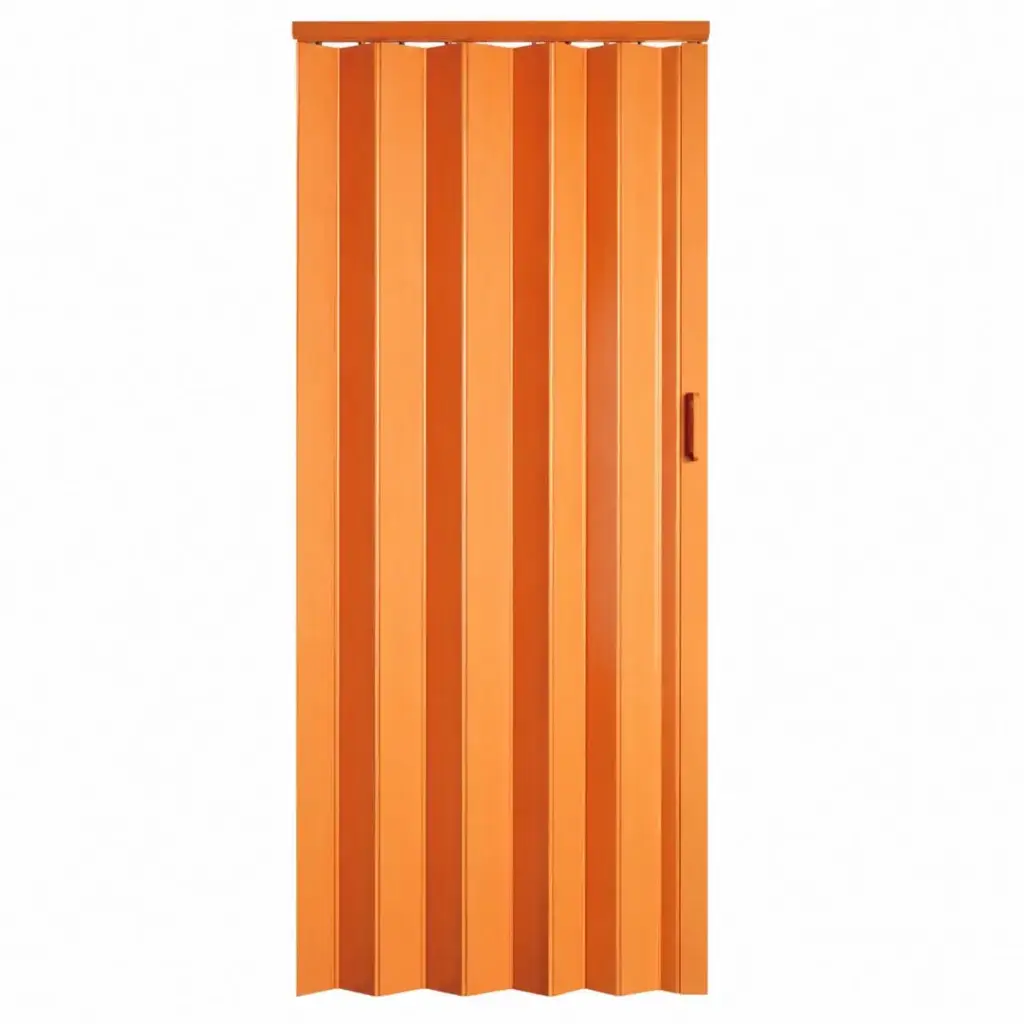 PUERTA PLEGABLE DE PVC COLOR NOGAL 82 X 203 CM ESP. 6 MM REF. STYLUS-NOGAL MARCA EXTRUVENSO