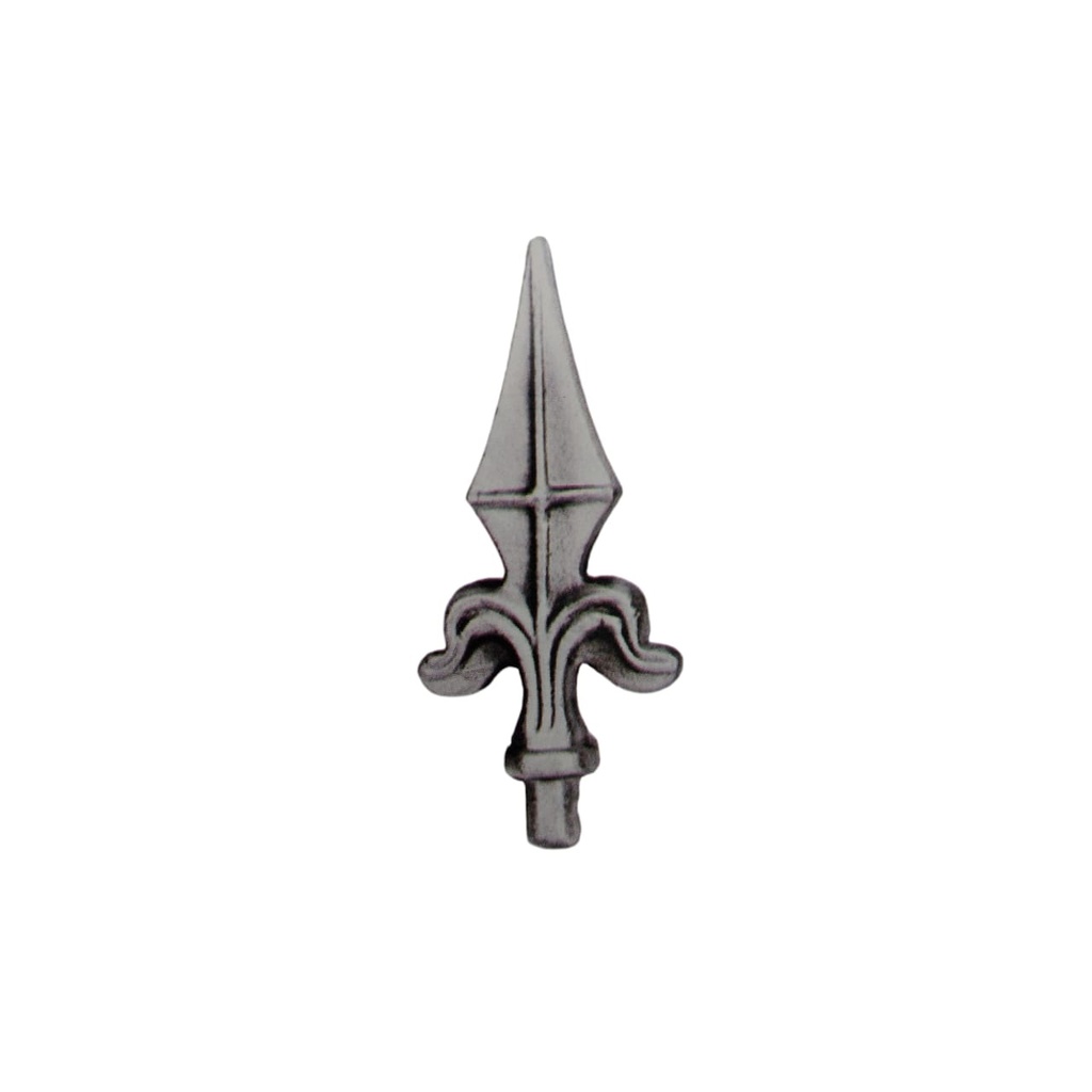 PUNTA DE LANZA ORNAMENTAL 12 X 125 MM HIERRO REF. 124/1 MARCA FORJAS ORNAMENTALES