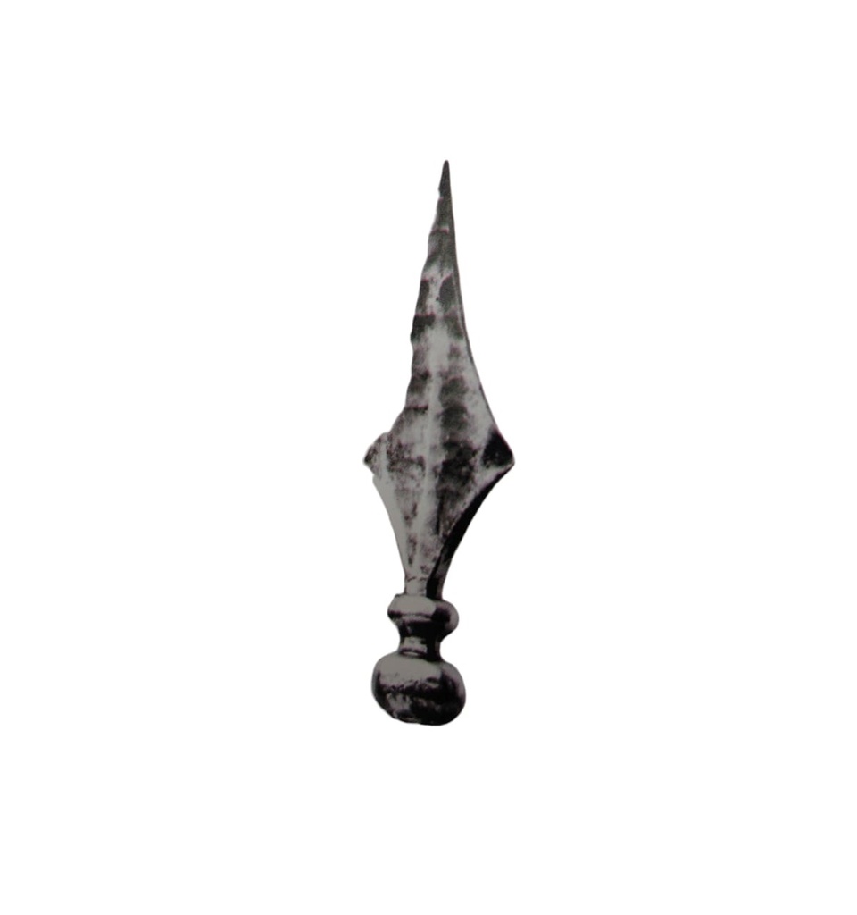 PUNTA DE LANZA ORNAMENTAL 35 X 200 MM HIERRO REF. 120/2 MARCA FORJAS ORNAMENTALES