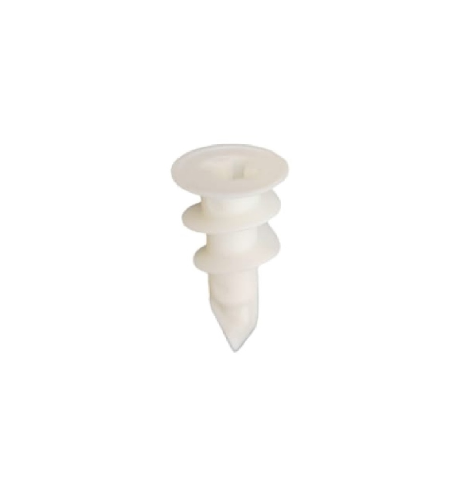 RAMPLUG DE NYLON DE 13 X 40 MM PARA DRYWALL ( UNIDAD ) COD. WD-140 COLOR BLANCO MARCA WIDDER