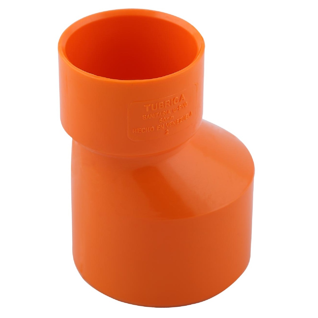 REDUCCION RECTA DE PVC PARA AGUA SERVIDA DE 110 MM X 50 MM NRNJA (4 A 2) REF1010000790 MARCA TUBRICA
