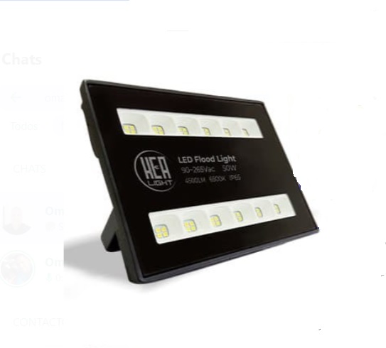 REFLECTOR CUADRADO LED SMD IP66 50W 85 - 277 V 4100K FLOOD LIGHT REF.LUM01137 COD.003038 HEA LIGHT