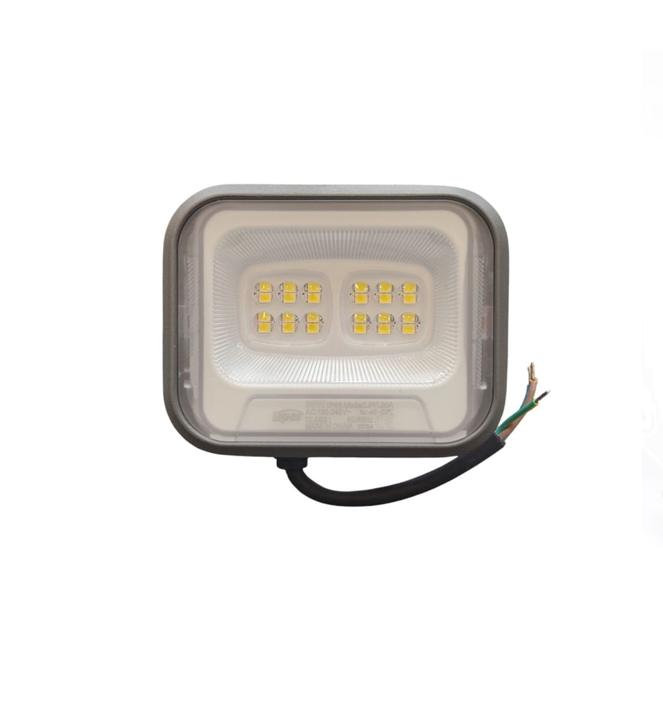 REFLECTOR LED 20 W 6500 K 2000 LM 100 - 240 V IP66 C/ BLANCO - GRIS REF. LPFL-20BT01 / LPFL20A LIPER