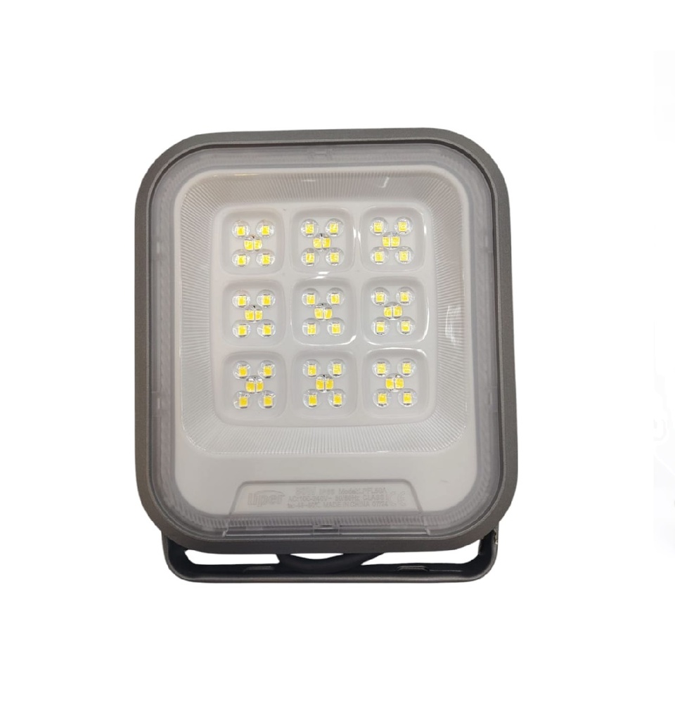 REFLECTOR LED 50 W 6500 K 5000 LM 100 - 240 V IP66 C/ BLANCO - GRIS REF. LPFL-50BT01 / LPFL50A LIPER
