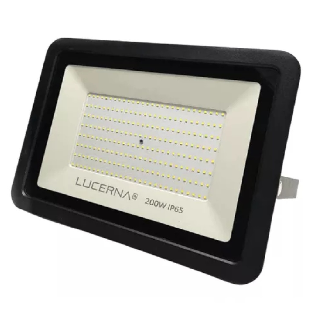 REFLECTOR LED PLANO 200 W COLOR NEGRO 3000 K MULTV 100 - 265 V IP65 REF. RP200CV3K MARCA LUCERNA