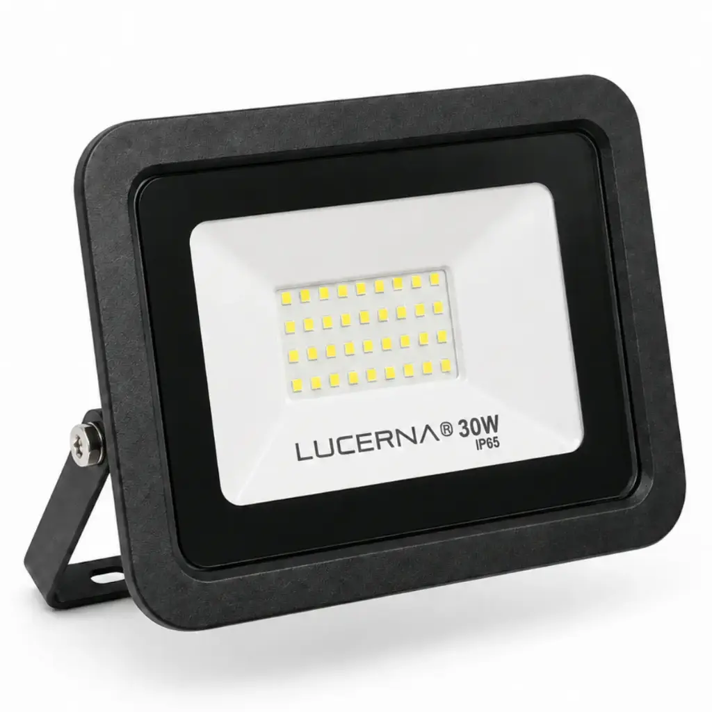 REFLECTOR LED PLANO DE 30W COLOR NEGRO 3000K MULTV 90 -277V IP65 REF. RP30CV3K / 727109 LUCERNA