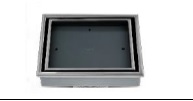 REJILLA CUADRADA / DESAGUE CENTRAL SERIE VEIL 4" X 4" (INSERTO BALDOSA) COLOR GUN GREY QUALITY