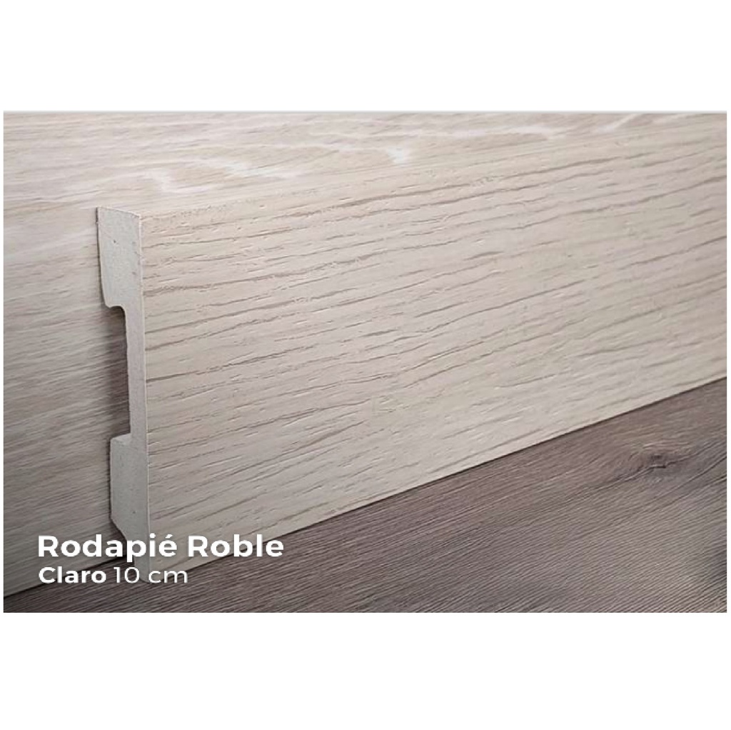 RODAPIE / ZOCALO PARA PISOS SPC CLICK ROBLE CLARO 10 CM X 2,40 MTS ESP. 15 MM REF. JT38B6832 EXTREME