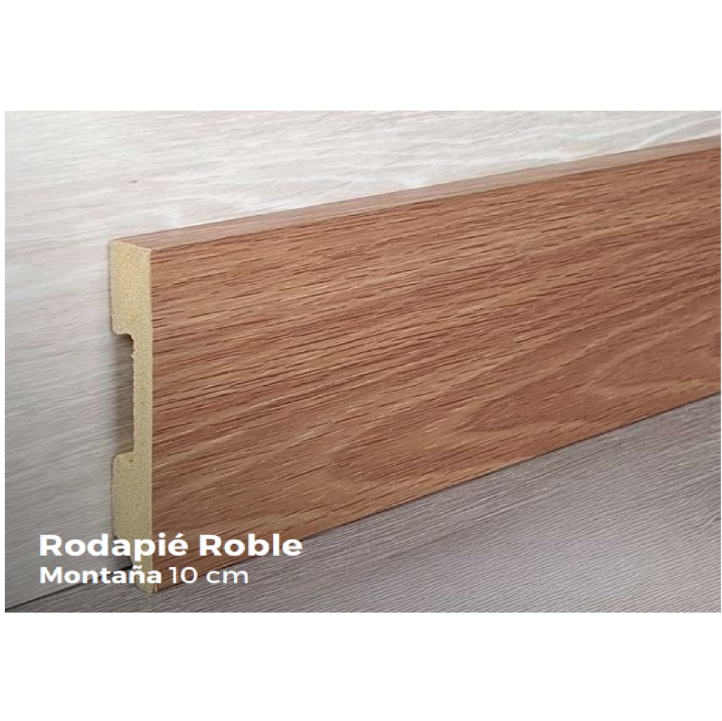 RODAPIE / ZOCALO PARA PISOS SPC CLICK ROBLE MONTAÑA 10 CM X 2,40 MTS ESP 15 MM REF JT38B6681 EXTREME