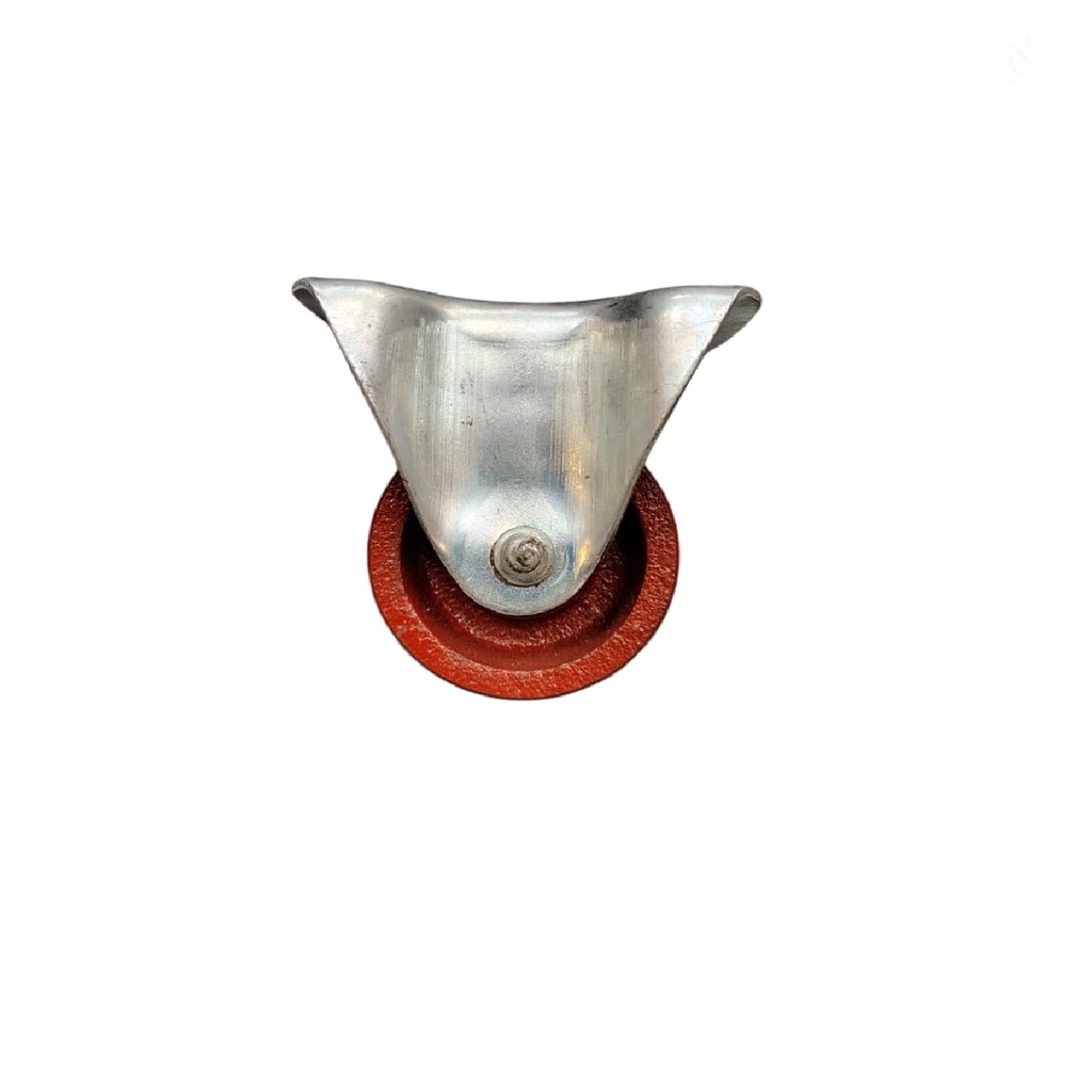 RUEDA FIJA CON SOPORTE DE 2" HIERRO (UNIDAD) REF. 0002HIE-2 MARCA ROLLER