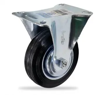 RUEDA MACIZA FIJA DE 4" (UNIDAD) REF. 110100F MARCA BRUFER