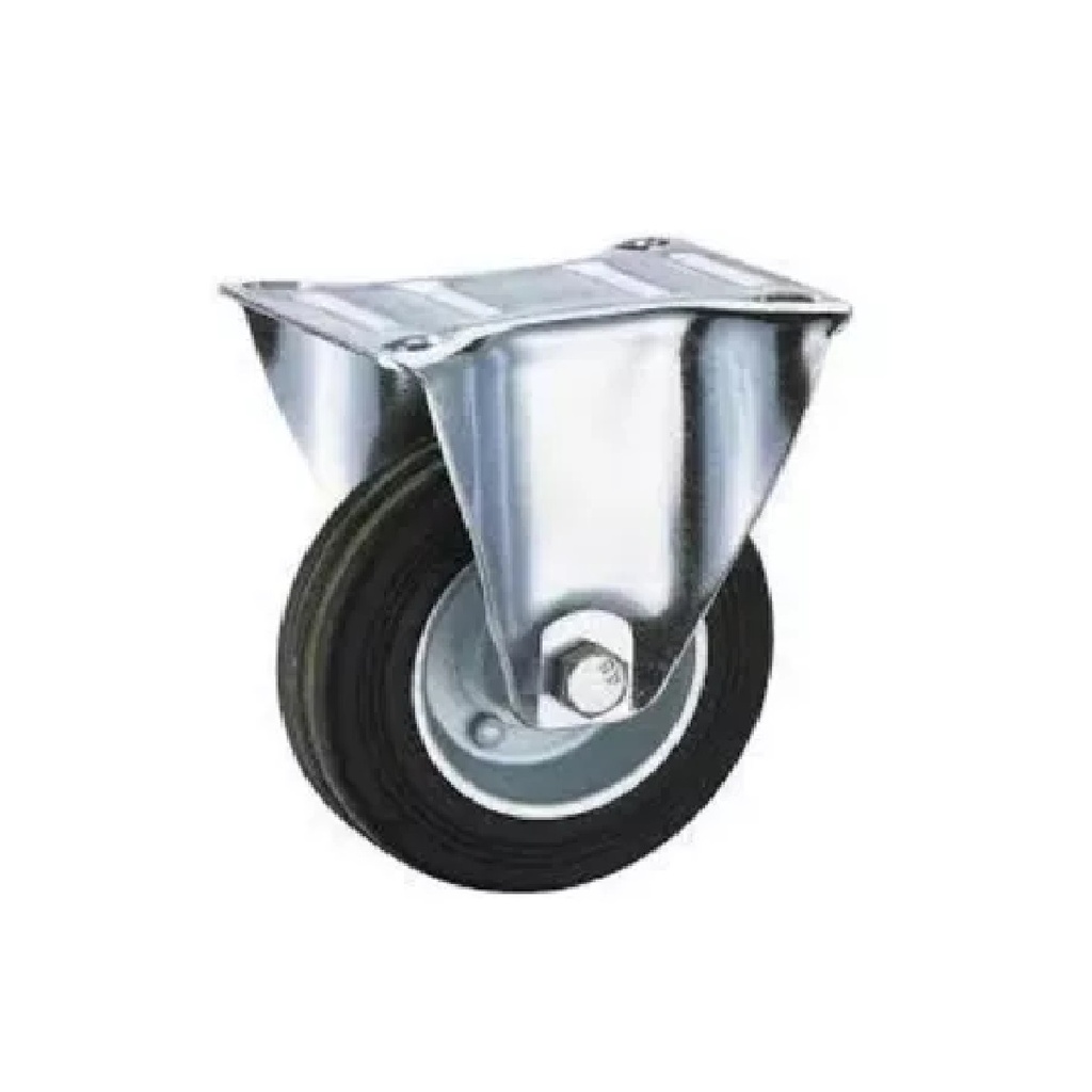 RUEDA MACIZA FIJA DE 4" (UNIDAD) REF. 42554 MARCA BRUFER