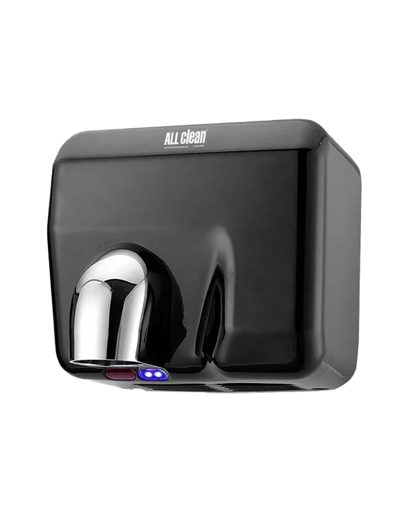 SECADOR DE MANO C/SENSOR ACERO INOX. NEGRO (ALTO TRAF.) 27,50 X 20 X 23CM REF. NJ-KW-1004D ALL CLEAN