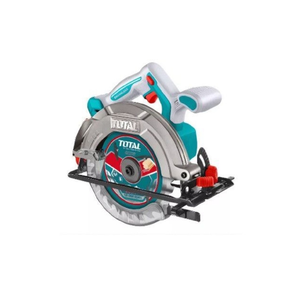 SIERRA CIRCULAR INALAMBRICA 20 V 5200 RPM NO INCLUYE BATERIA NI CARGA REF TSLI1652 MARCA TOTAL TOOLS