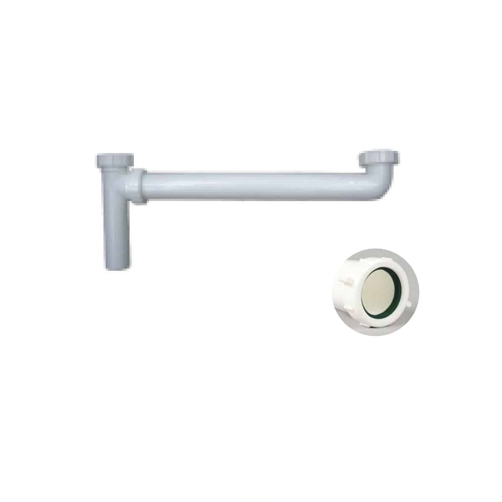SIFON / SALIDA DESAGUE EXTREMO 40.5CM P/FREG. 1 1/2" (1/2 COLECTOR) REF. M42116 /030708 MARCA MHILER