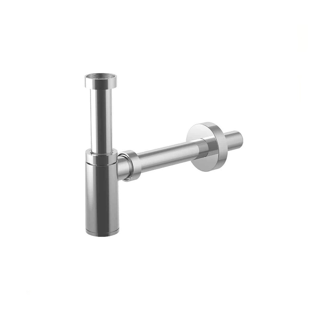 SIFON DECORATIVO PARA LAVAMANOS ABS CROMADO CILINDRICO 1 1/4" REF. M3321 / 030005 MARCA MHILER