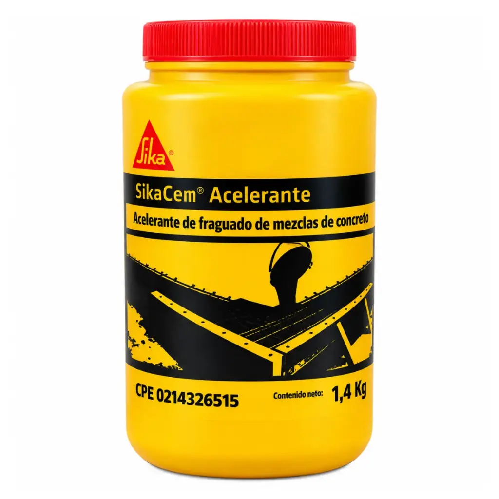 SIKACEM ACELERANTE 1 LT / 1,4 KG ADITIVO LIQUIDO ACCION ACELERANTE FRAGUADO REF. 105122 MARCA SIKA