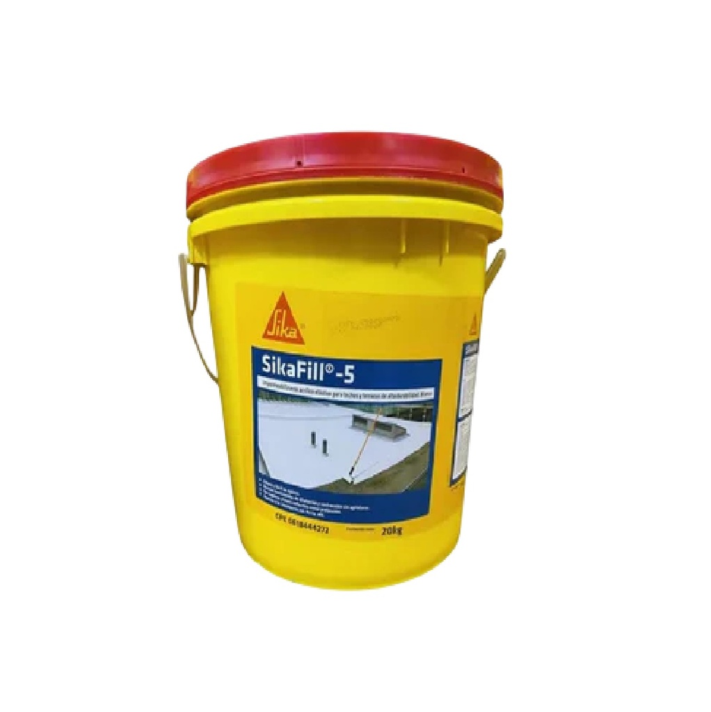 SIKAFILL 5 BLANCO PINTURA IMPERMEABILIZANTE AL FRIO/ELASTOMERICO PAILA 2OKG REF.623347 MARCA SIKA