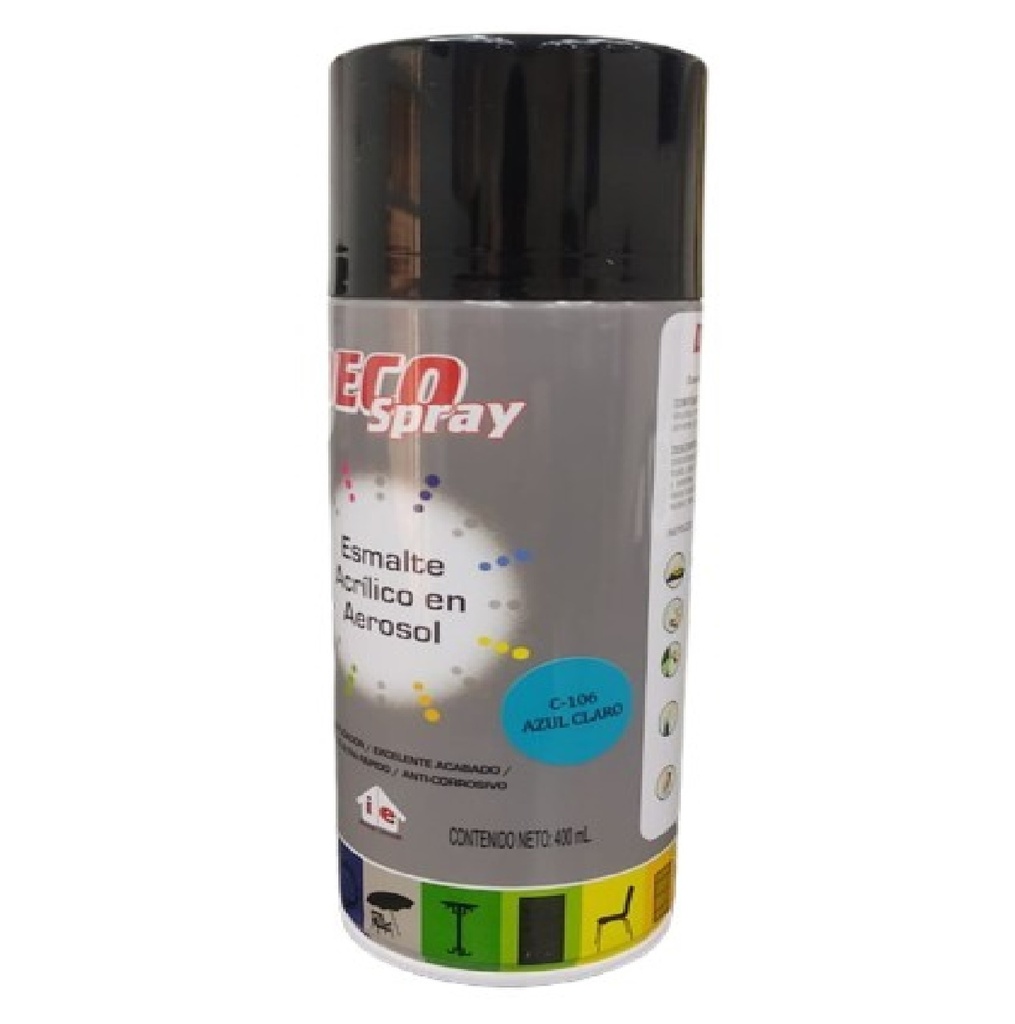 SPRAY AERESOL ESMALTE COLOR AZUL CLARO DE 400 ML DECO SPRAY REF 921061 / C-106 MARCA CERDEX