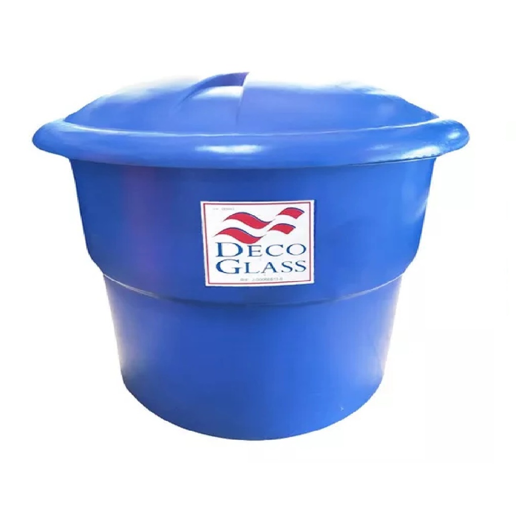 TANQUE DE AGUA CAP. 600 LTS MODELO CONICO EL LIDER AEREO AZUL REF. TPE 600 MARCA DECO GLASS