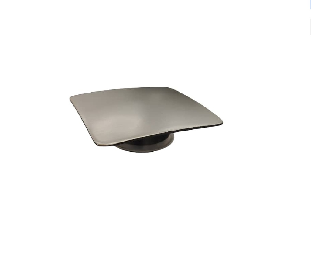 TAPA / TAPON CUADRADO PARA DESAGUE DE LAVAMANO COLOR GUNMET REF. 102-1 MARCA UNIQUE