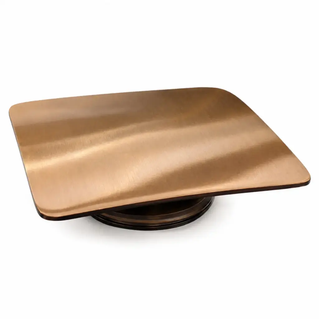 TAPA / TAPON CUADRADO PARA DESAGUE DE LAVAMANO COLOR ROSE GOLD REF 102-2 MARCA UNIQUE