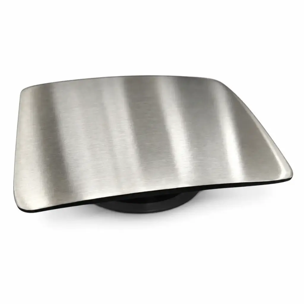 TAPA / TAPON CUADRADO PARA DESAGUE DE LAVAMANO COLOR SATINADA REF 102-4 MARCA UNIQUE